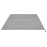 Antracitszürke és fehér poliészter pótszövet napellenzőhöz 600x350 cm 4