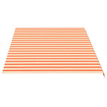 Sárga és narancssárga poliészter pótszövet napellenzőhöz 500 x 300 cm 4