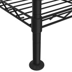3 szintes fekete tárolóállvány 150 kg 60 x 35 x 76 cm 6