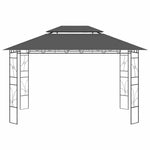 Antracitszürke pavilon 4 x 3 x 2,7 m 160 g/m² 2