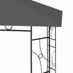 Antracitszürke pavilon 4 x 3 x 2,7 m 160 g/m² 4