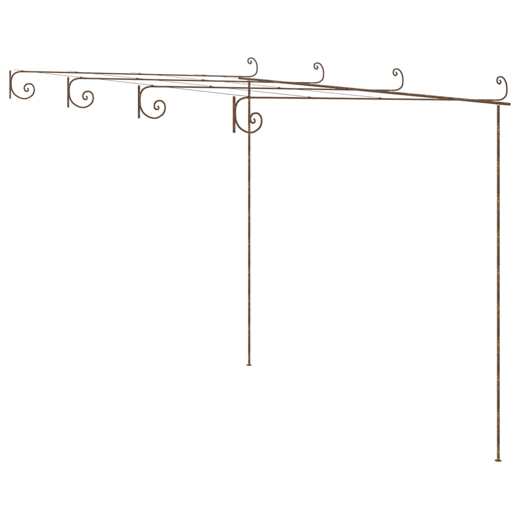 Antik barna vas kerti pergola 4 x 3 x 2,5 m 2