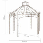 Antik barna vas kerti pavilon 400 x 258 x 378 cm 6