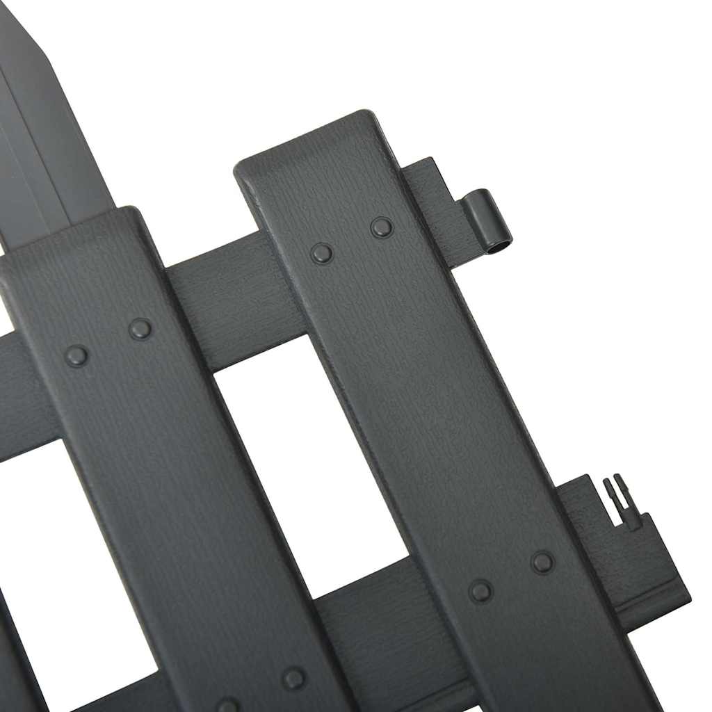 25 db antracitszürke PP gyepszegély 10 m 6