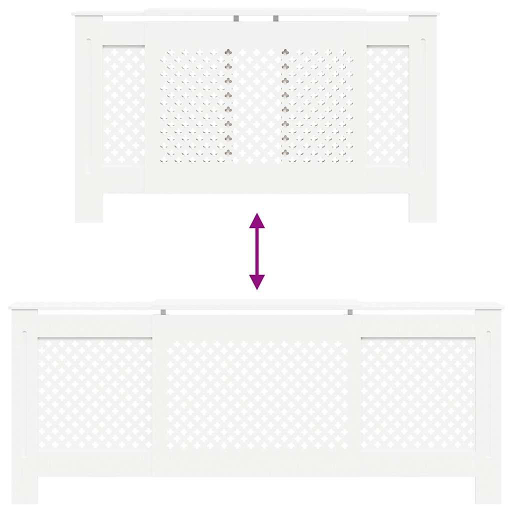 Fehér MDF radiátorburkolat 205 cm 8