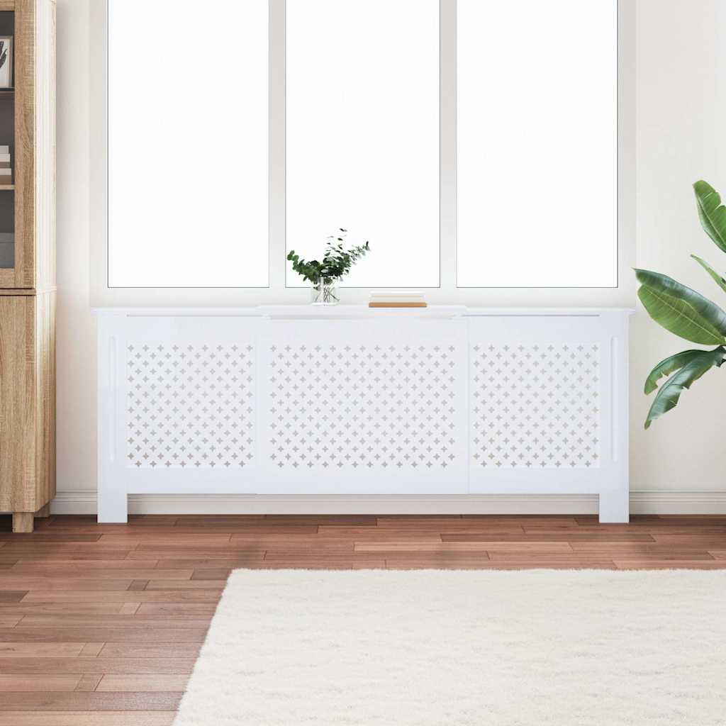 Fehér MDF radiátorburkolat 205 cm