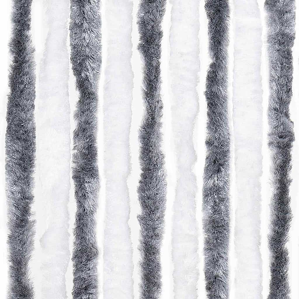 Szürke és fehér zsenília rovarfüggöny 90 x 200 cm 6