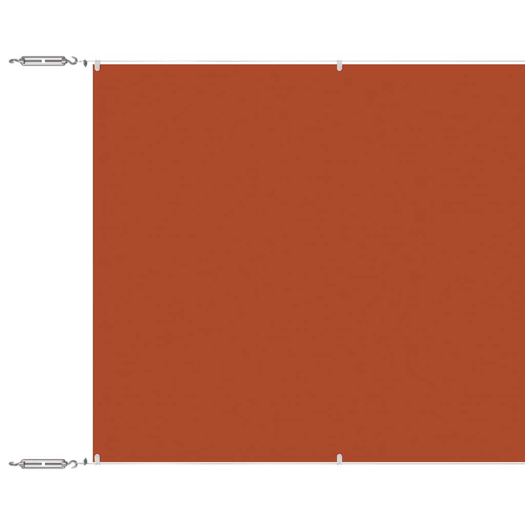 Terrakotta oxford-szövet függőleges napellenző 60 x 1000 cm 2