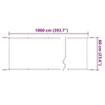 Terrakotta oxford-szövet függőleges napellenző 60 x 1000 cm 6