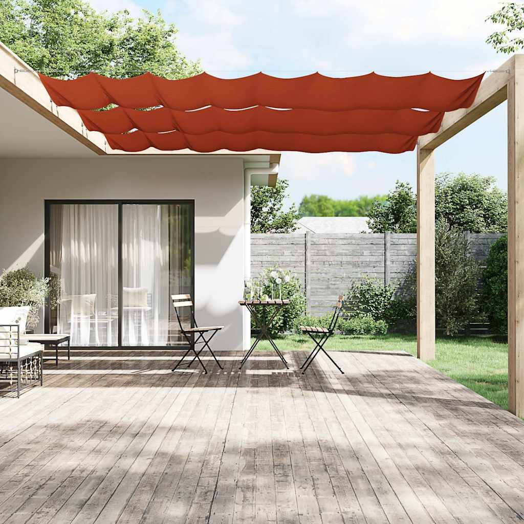 Terrakotta oxford-szövet függőleges napellenző 60 x 1000 cm