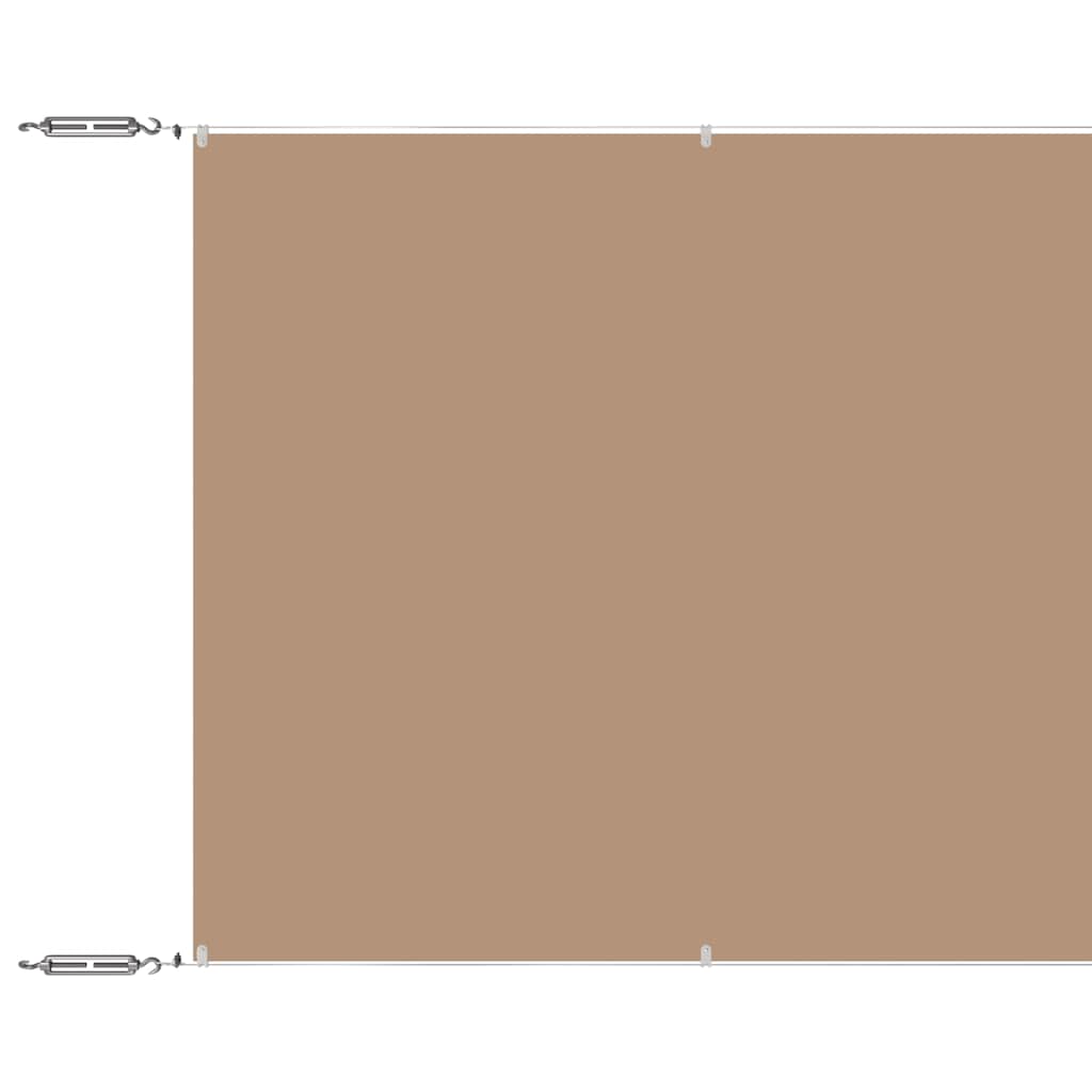 Tópszínű oxford-szövet függőleges napellenző 100x1000 cm 2