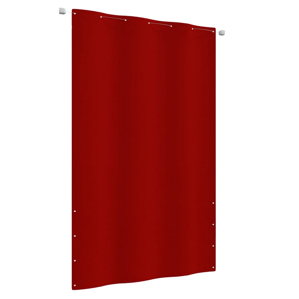 Piros oxford-szövet erkélyparaván 140 x 240 cm
