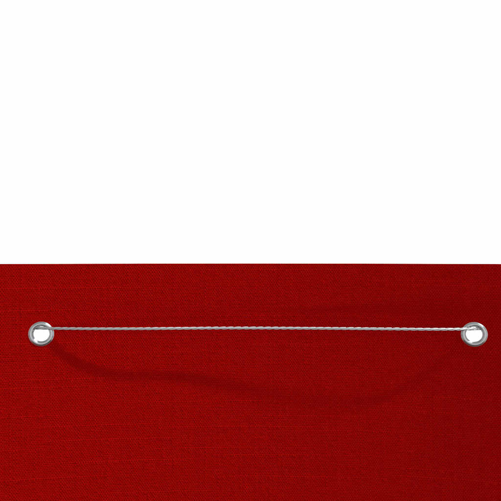 Piros oxford-szövet erkélyparaván 140 x 240 cm 3