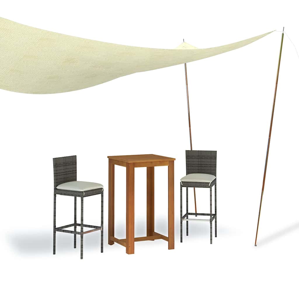 2 db horganyzott acél teleszkópos sátoroszlop 170-255 cm 6