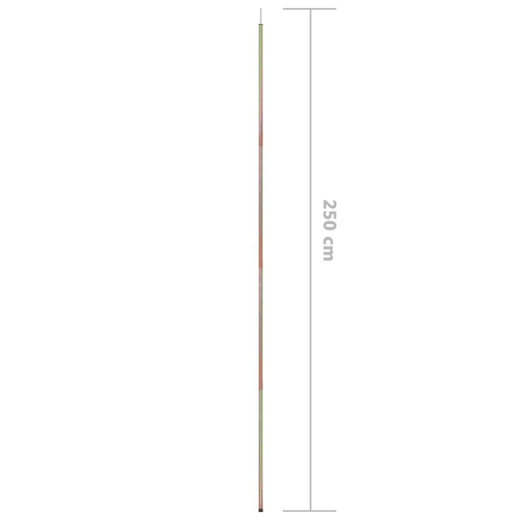 Horganyzott acél napvitorlaoszlop 250 cm 6