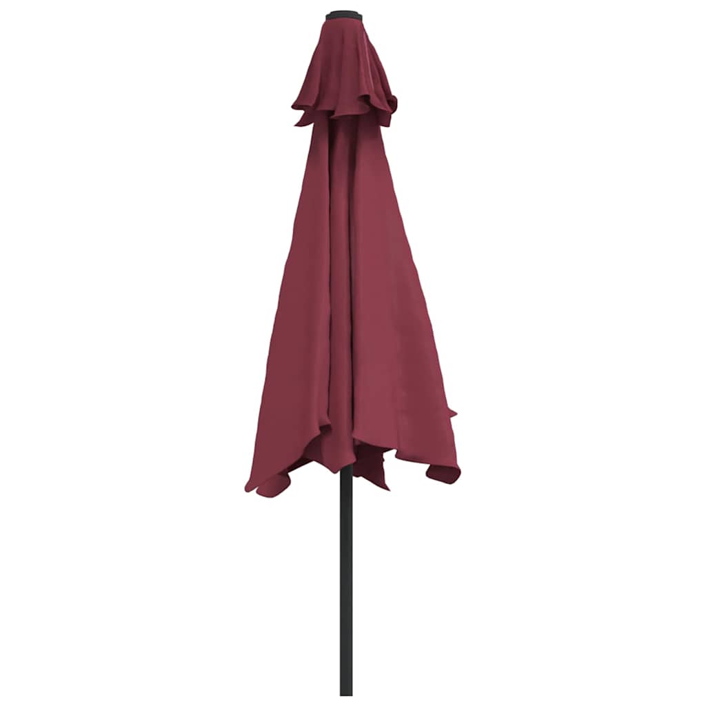 Bordó kültéri napernyő fém rúddal 300 cm 4