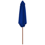 Kék kültéri napernyő farúddal 270 cm 3