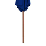 Kék kültéri napernyő farúddal 270 cm 4