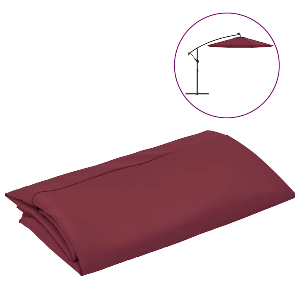 Cserevászon napernyőhöz Bordeaux vörös 350 cm 2