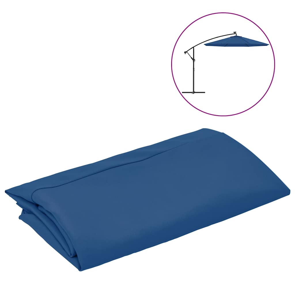 Cserevászon napernyőhöz Azúrkék 350 cm 2