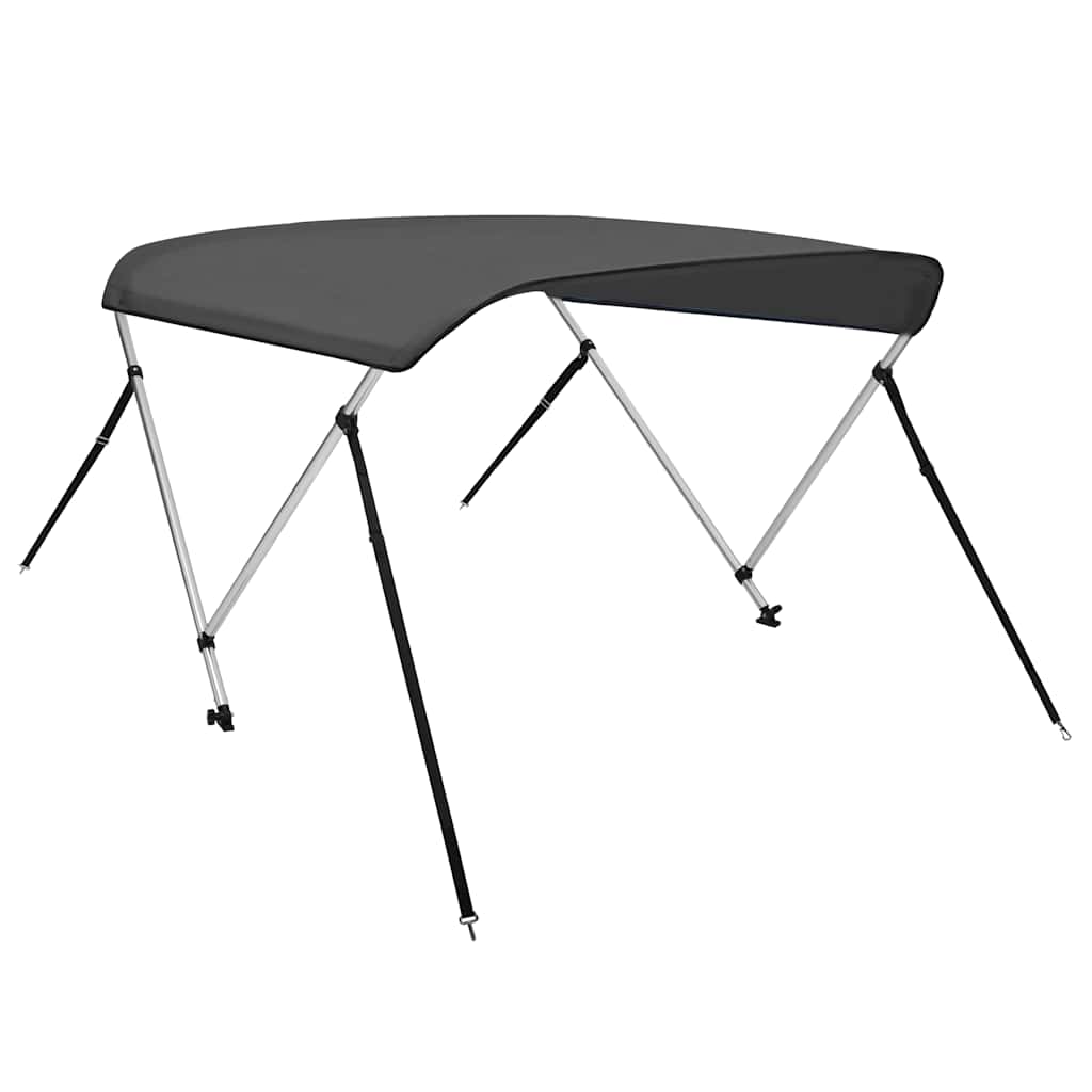 Antracitszürke kétágú bimini tető 180 x 130 x 110 cm 3