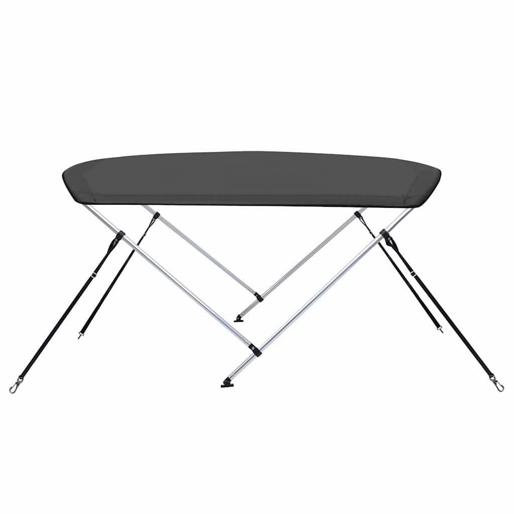 Antracitszürke kétágú bimini tető 180 x 130 x 110 cm 4