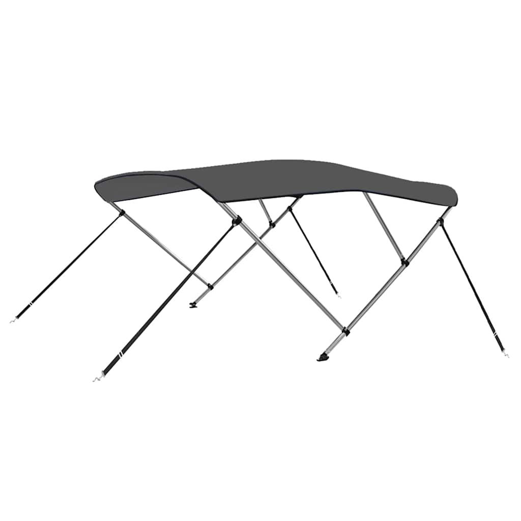 Antracitszürke háromágú bimini tető 183 x 196 x 137 cm 2
