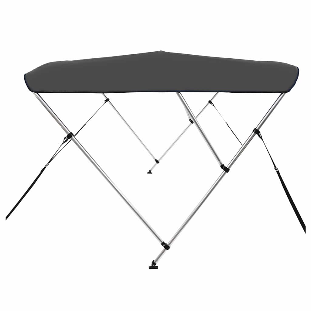 Antracitszürke háromágú bimini tető 183 x 196 x 137 cm 4