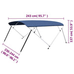Tengerészkék négyágú bimini tető 243 x (230-244) x 137 cm 13