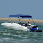 Tengerészkék négyágú bimini tető 243 x (230-244) x 137 cm