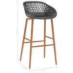 5 részes fekete és szürke bárszett 13