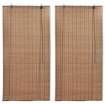 2 db barna bambusz redőny 150 x 220 cm