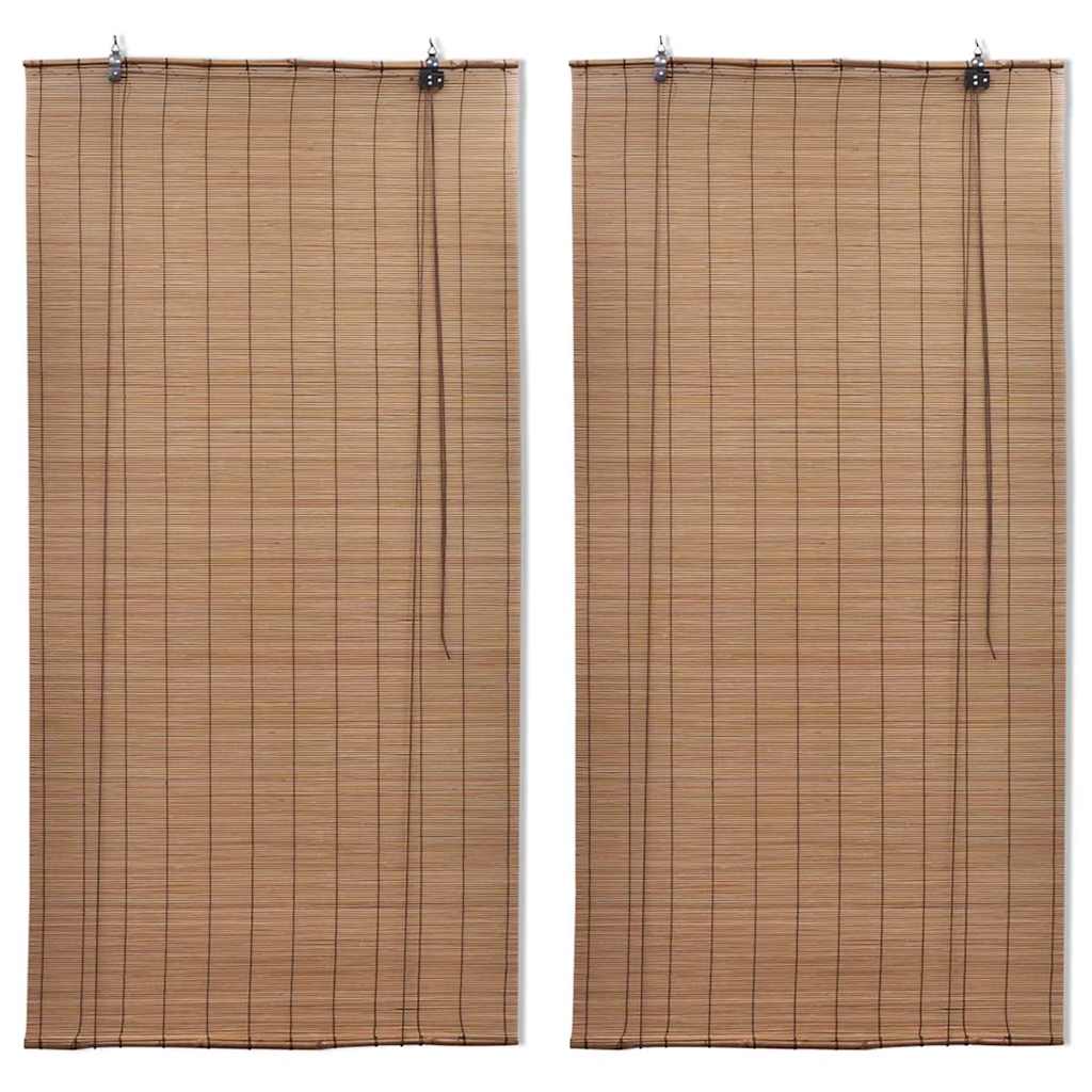 2 db barna bambusz redőny 150 x 220 cm