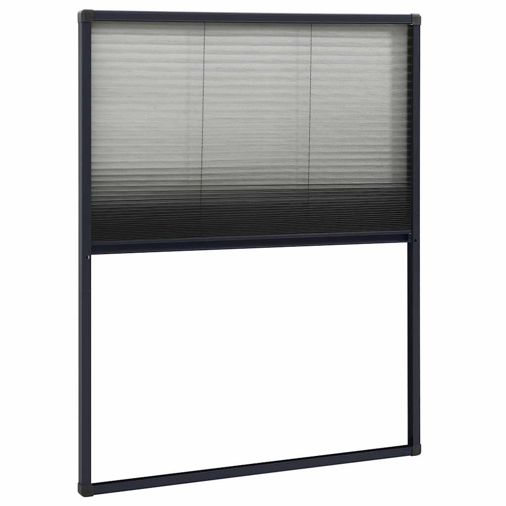 Antracitszürke alumínium pliszé ablakszúnyogháló 60 x 80 cm 2
