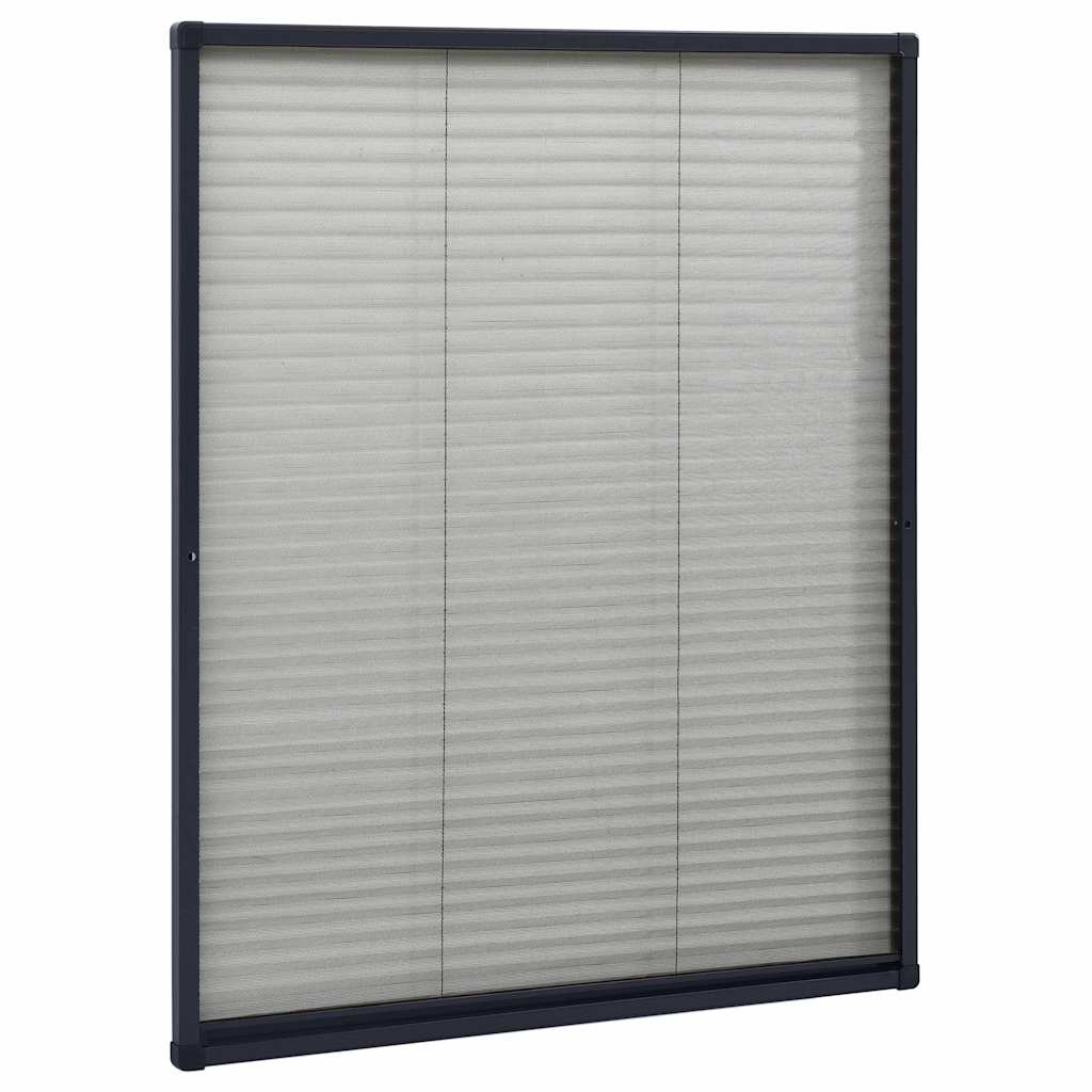 Antracitszürke alumínium pliszé ablakszúnyogháló 60 x 80 cm 3