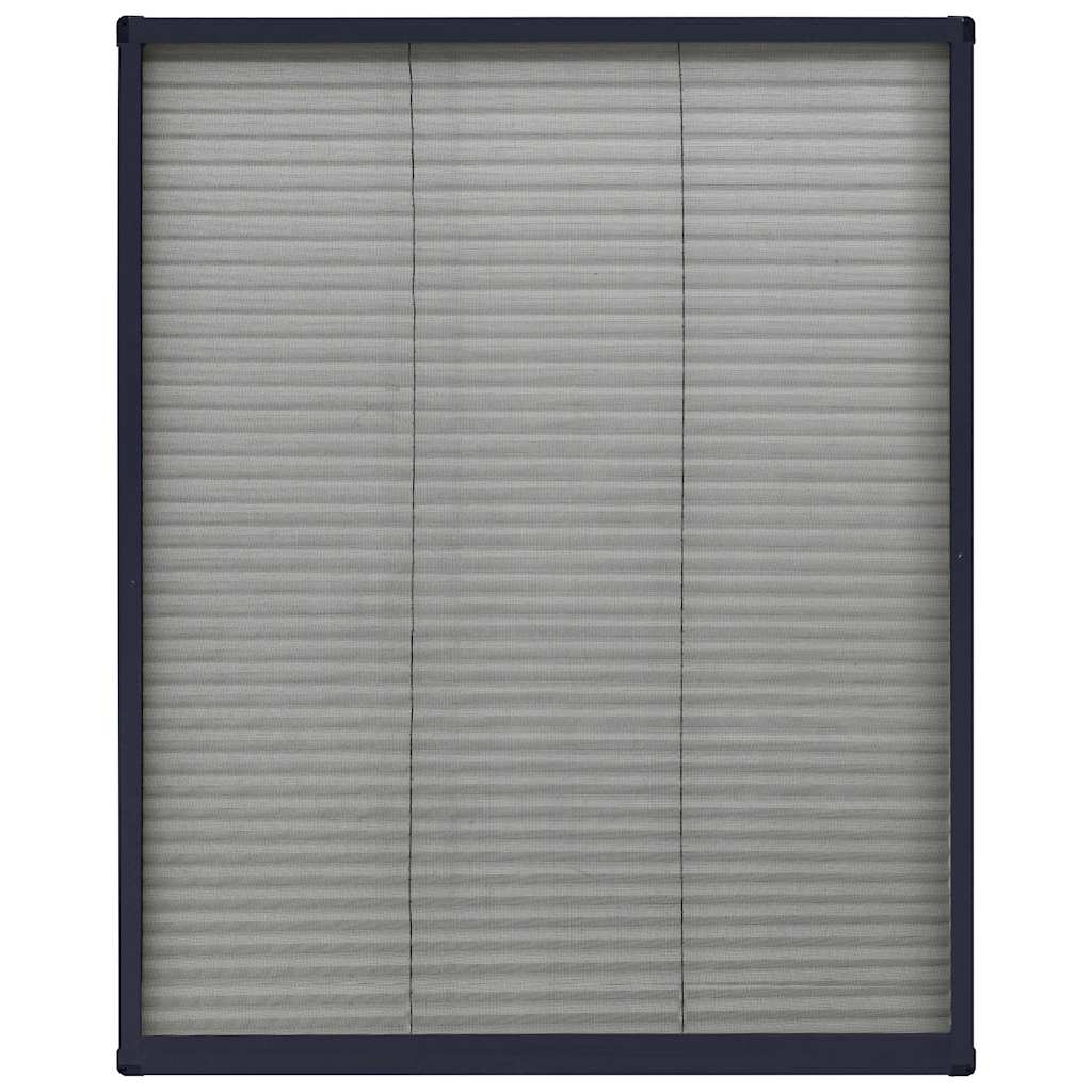 Antracitszürke alumínium pliszé ablakszúnyogháló 60 x 80 cm 5
