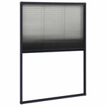 Antracitszürke alumínium pliszé ablakszúnyogháló 80 x 120 cm 2