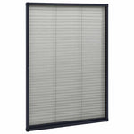 Antracitszürke alumínium pliszé ablakszúnyogháló 80 x 120 cm 3