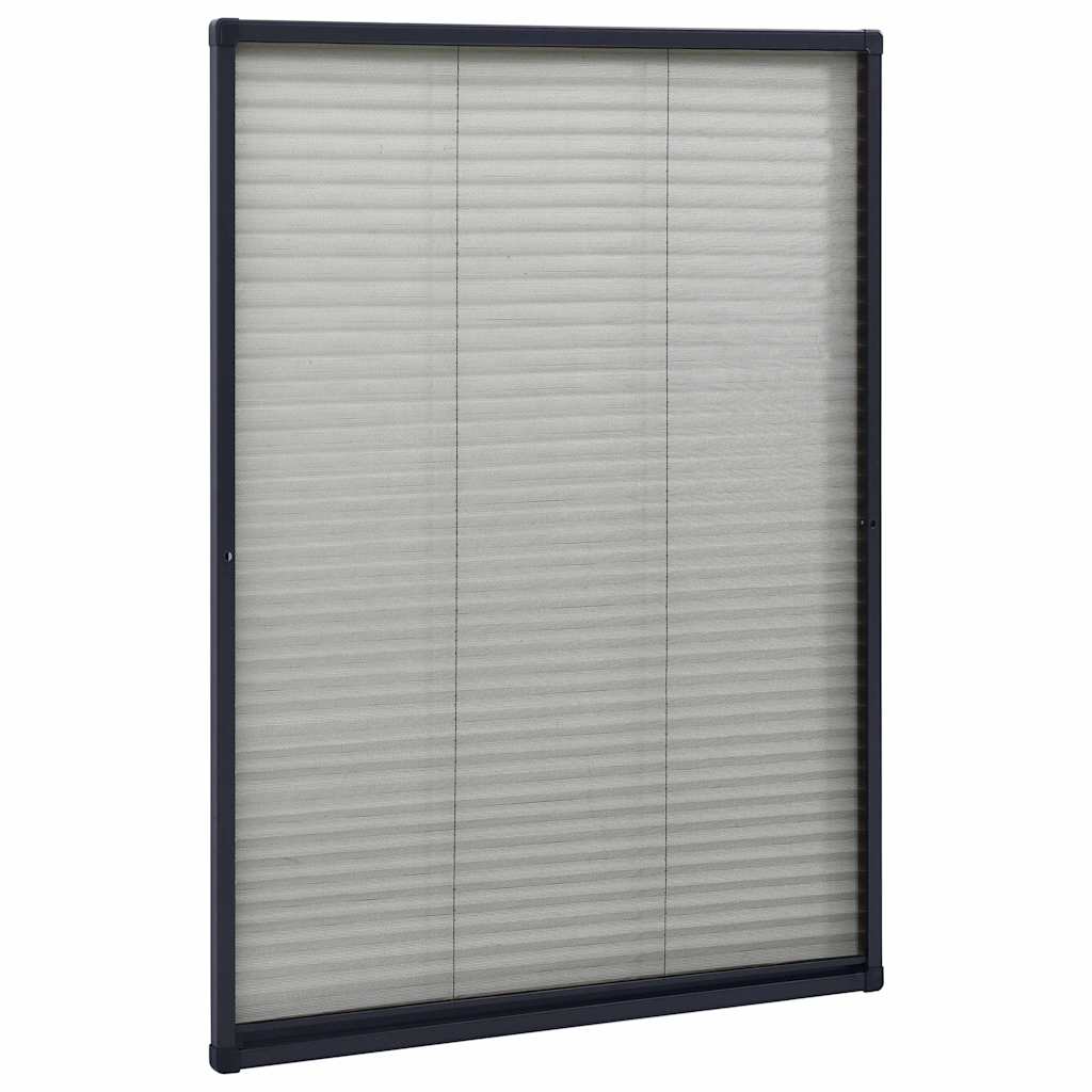 Antracitszürke alumínium pliszé ablakszúnyogháló 80 x 120 cm 3