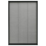 Antracitszürke alumínium pliszé ablakszúnyogháló 80 x 160 cm 2