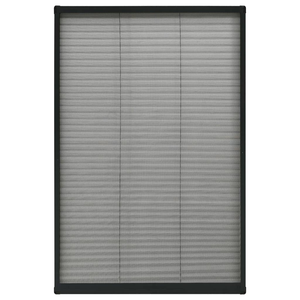 Antracitszürke alumínium pliszé ablakszúnyogháló 80 x 160 cm 2