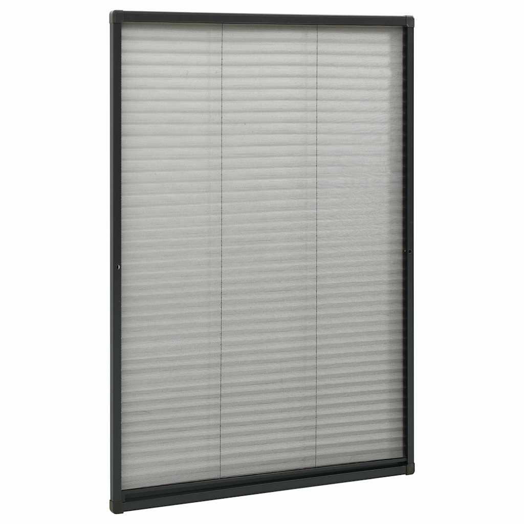 Antracitszürke alumínium pliszé ablakszúnyogháló 80 x 160 cm 3