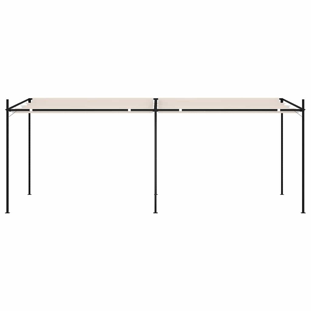 Krémszínű pavilon behúzható tetővel 600 x 300 x 233 cm 2