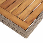 9 részes kültéri polyrattan étkezőgarnitúra párnákkal 6