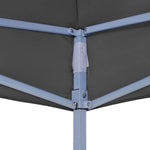Antracitszürke tető partisátorhoz 2 x 2 m 270 g/m² 4