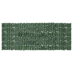 Sötétzöld leveles erkélyparaván 400 x 150 cm