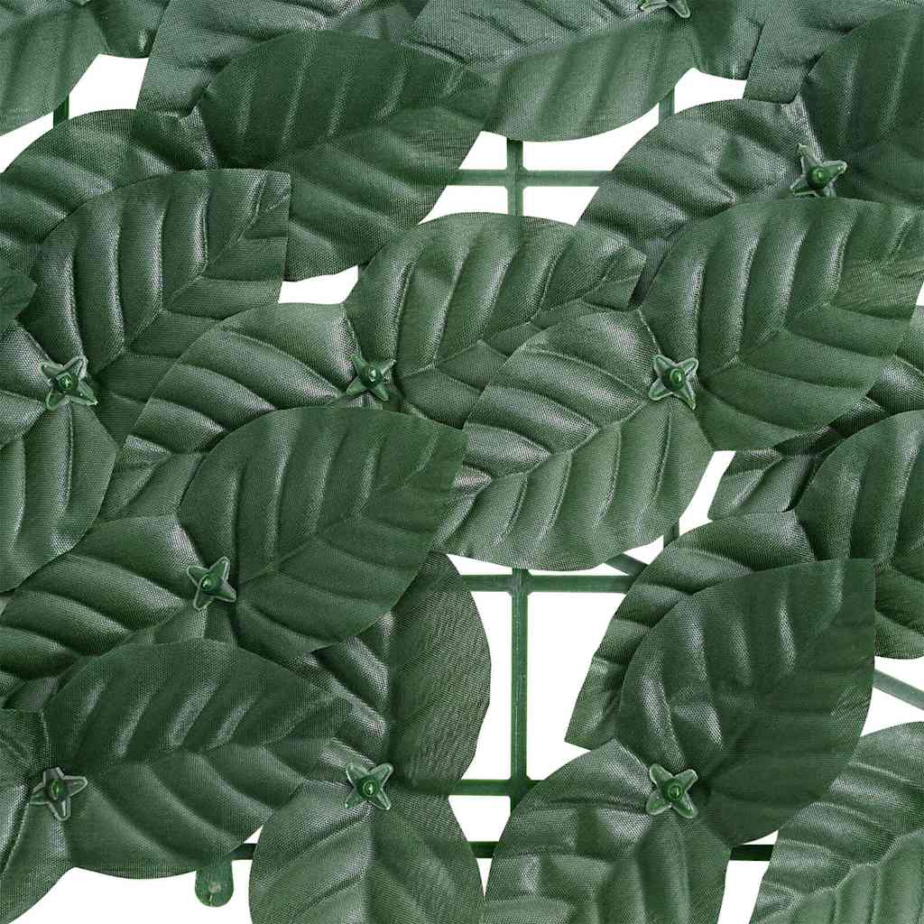Sötétzöld leveles erkélyparaván 400 x 150 cm 4