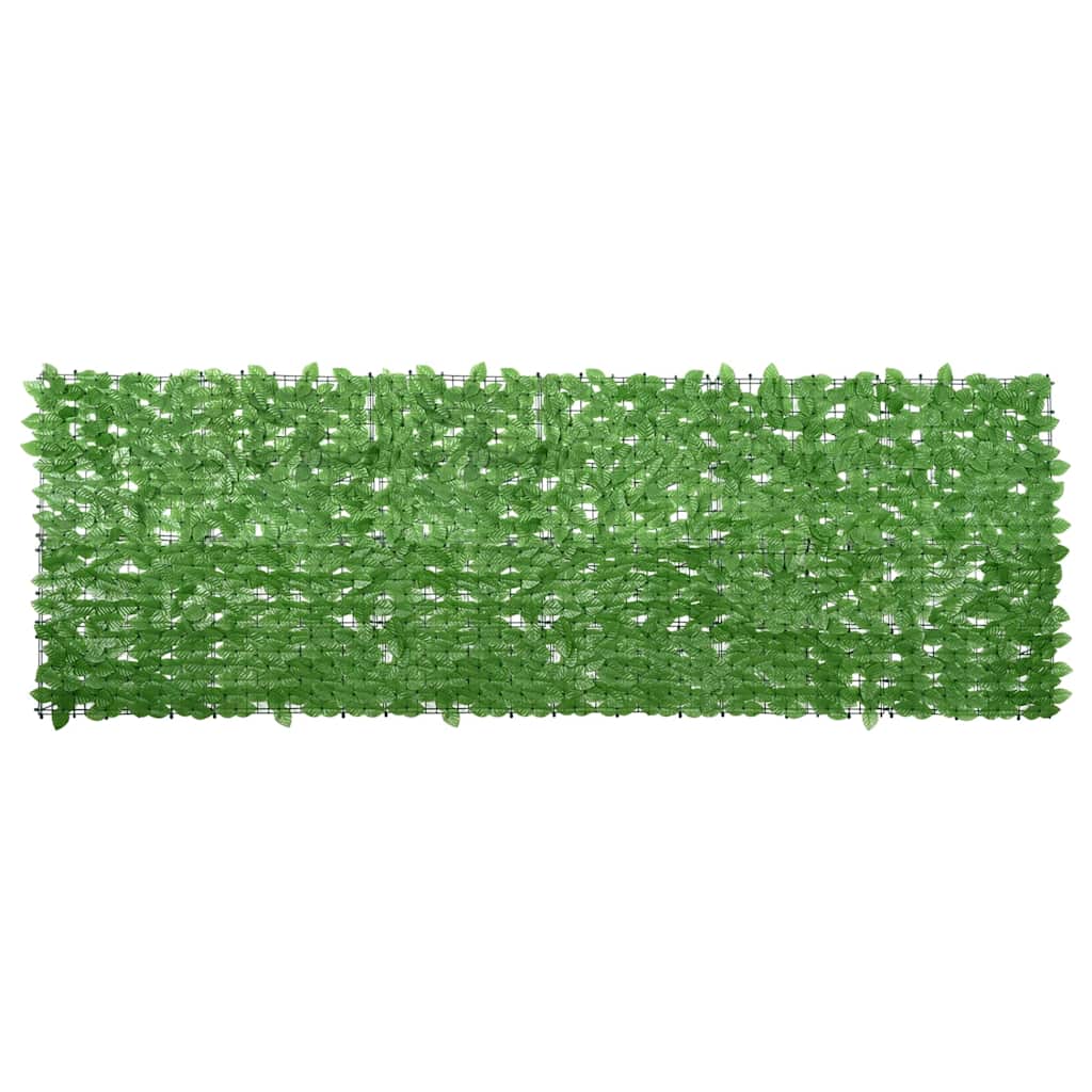 Zöld leveles erkélyparaván 300 x 100 cm