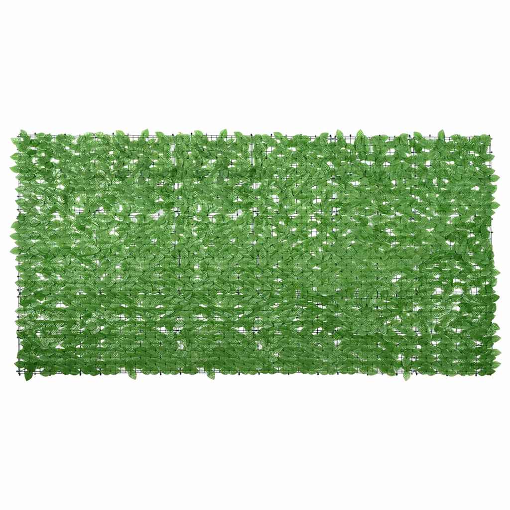 Zöld leveles erkélyparaván 300 x 150 cm