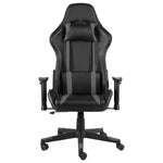 Szürke PVC forgó gamer szék 2